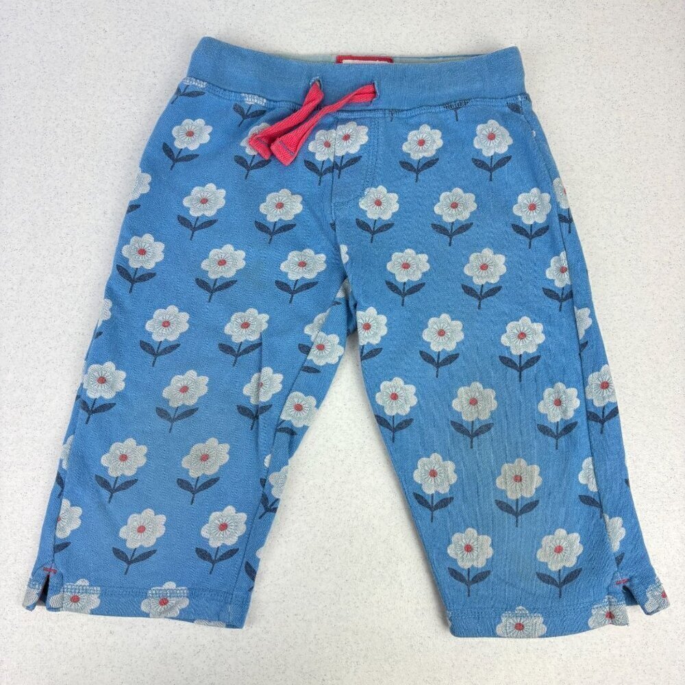 Mini Boden Blue Floral Capris 4